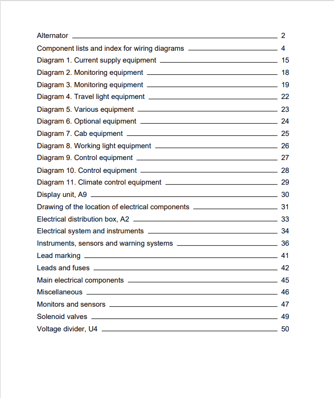 Volvo EC200 Akerman Excavator Electrical And Hydraulic Schematic Manual - PDF File