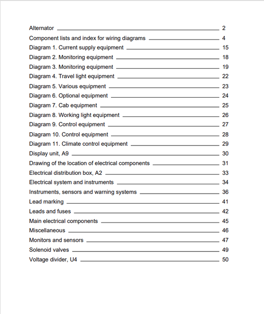 Volvo EC200 Akerman Excavator Electrical And Hydraulic Schematic Manual - PDF File
