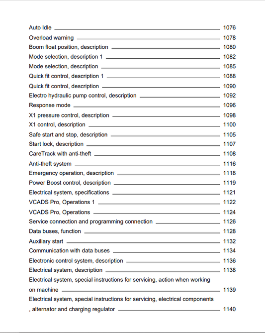 Volvo EC220D LR Excavator Workshop Service Repair Manual - PDF File