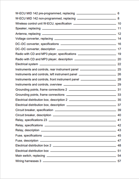 Volvo EC240C L Excavator Electrical And Hydraulic Schematic Manual - PDF File