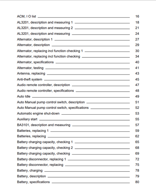 Volvo EC300D L Excavator Electrical And Hydraulic Schematic Manual - PDF File