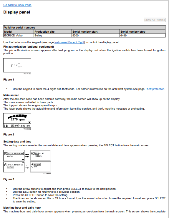 Volvo ECR48C Compactor Excavator Operator Manual - PDF File
