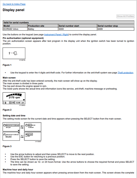 Volvo ECR48C Compactor Excavator Operator Manual - PDF File
