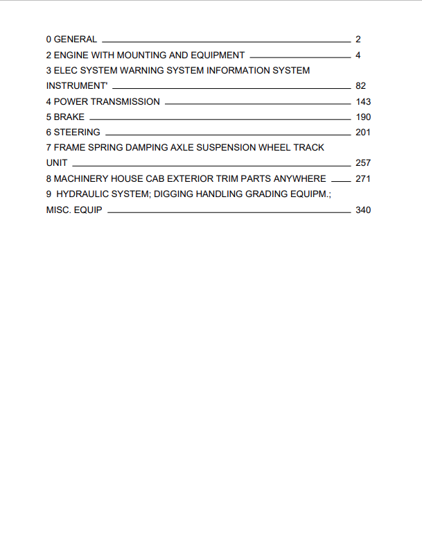 Volvo EW140 Excavator Parts Catalogue Manual Sn 1001-1487 - PDF File