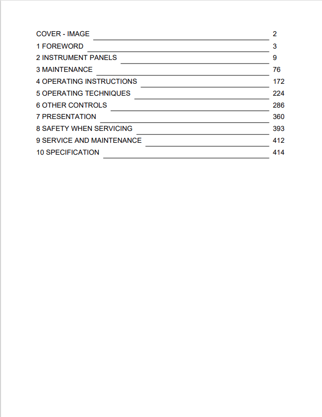 Volvo EW205D Akerman Excavator Operator Manual - PDF File