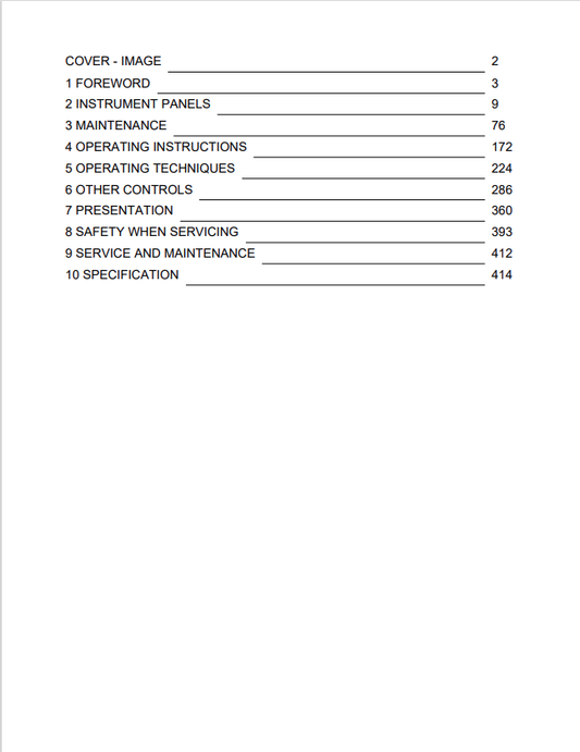 Volvo EW205D Akerman Excavator Operator Manual - PDF File