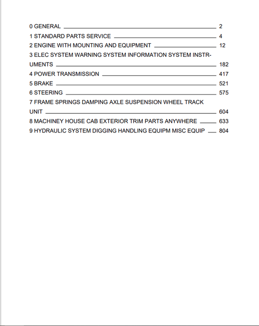 Volvo L110H Wheel Loader Parts Catalogue Manual - PDF File