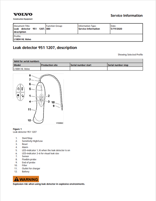 Volvo L180H HL Wheel Loader Service Repair Manual - PDF File
