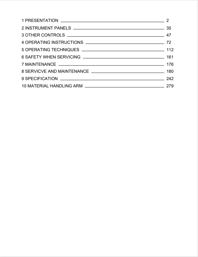 Volvo L20F Compact Wheel Loader CWL Operator Manual PDF File
