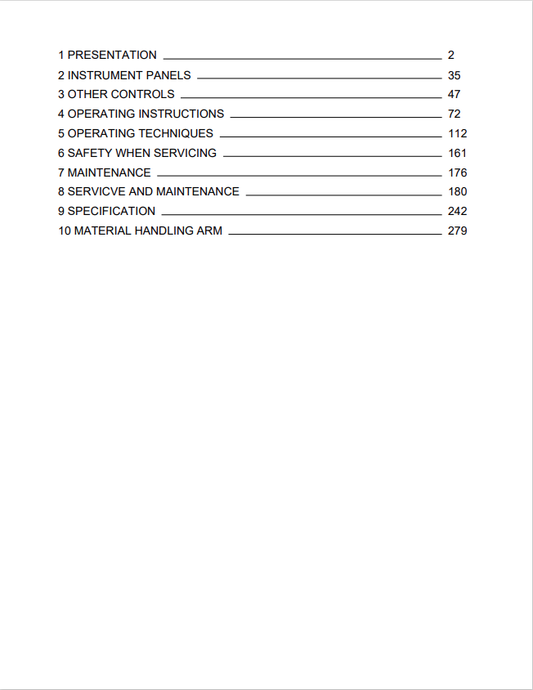 Volvo L20F Compact Wheel Loader CWL Operator Manual PDF File