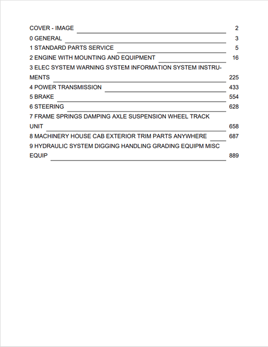 Volvo L30G Wheel Loader Parts Catalogue Manual - PDF File