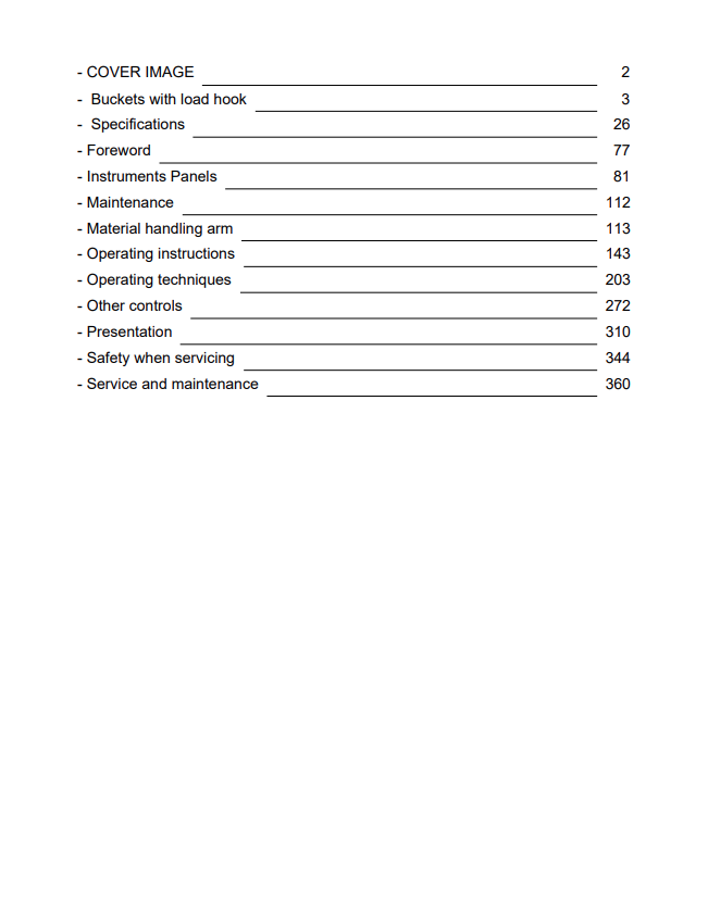 Volvo L35, L35G Compact Wheel Loader Operator Manual - PDF File
