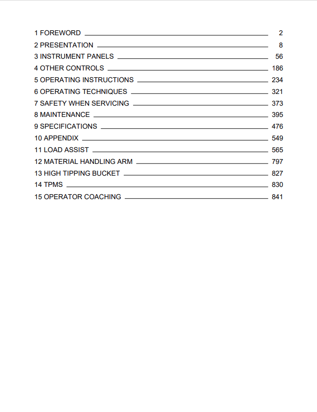 Volvo L60H Wheel Loader Operator Manual - PDF File