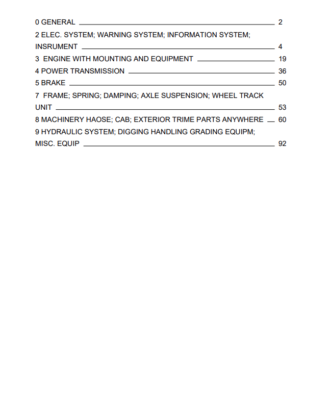 Volvo MC110 Skid Steer Loader Parts Catalogue Manual Sn 60000-61000 - PDF File