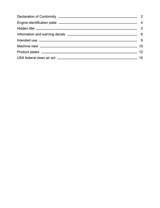 Volvo MC135C Skid Steer Loader Operator Manual - PDF File