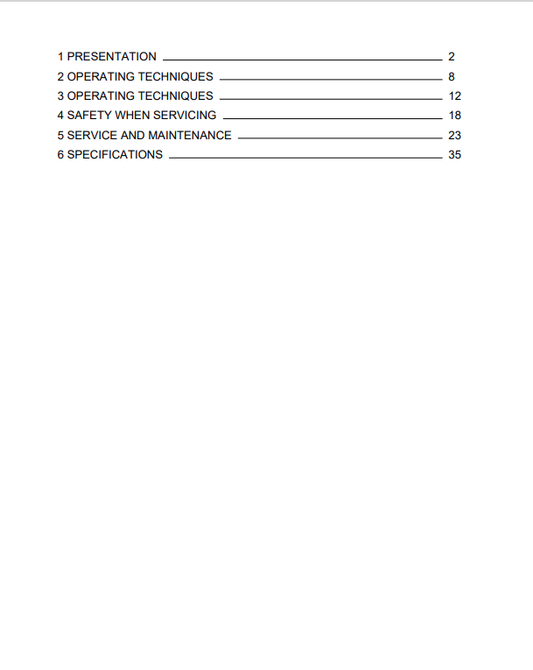 Volvo MC70B Skid Steer Loader Operator Manual - PDF File