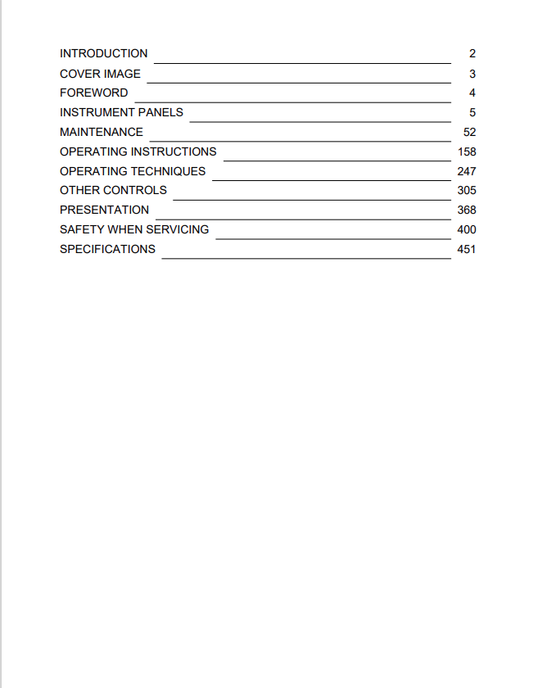 Volvo MC90, MC85C Skid Steer Loader Operator Manual - PDF File