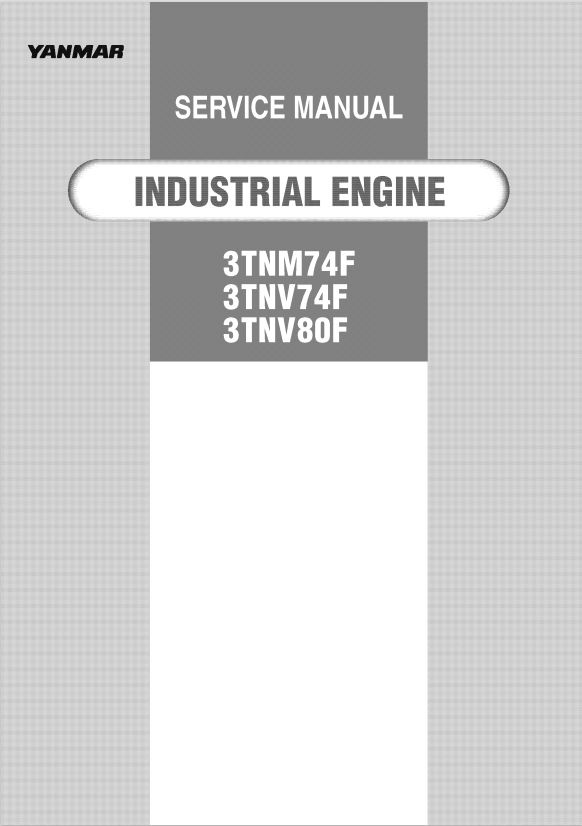 YANMAR 3TNM74F, 3TNV74F, 3TNV80F INDUSTRIAL ENGINE SERVICE REPAIR MANUAL PDF