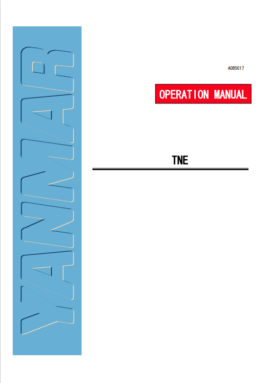 YANMAR DIESEL ENGINE TNE SERIES OPERATION MANUAL PDF
