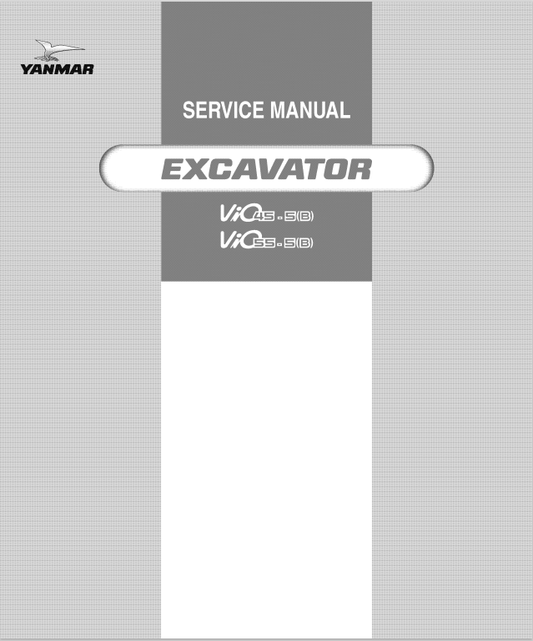 YANMAR EXCAVATOR VIO45-55 SERVICE MANUAL PDF