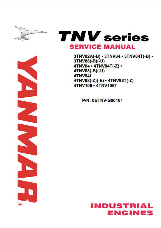 YANMAR INDUSTRIAL ENGINES 3TNV-4TNV SERVICE MANUAL PDF