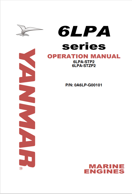 YANMAR MARINE ENGINE 6LPA OPERATING MANUAL PDF