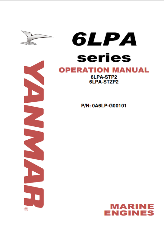 YANMAR MARINE ENGINE 6LPA SERIES OPERATION MANUAL PDF