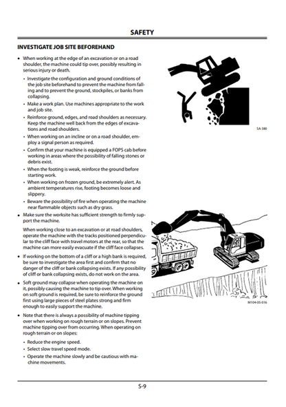 ZAXIS 120-3 to 350LC-3 Hydraulic Excavator Operator Manual EM1U1NA32