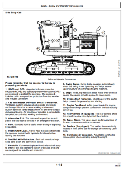 ZAXIS 260F-FE-6N 260FLC-FE-6N Operator Manual OMT390731X19
