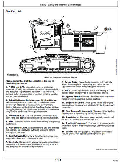 ZAXIS 370F-FE-6N 370FLC-FE-6N Operator Manual OMT390735X19