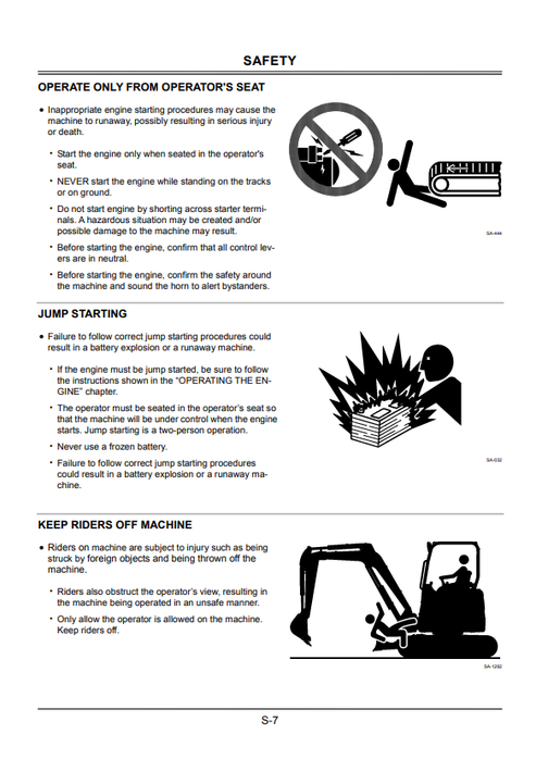ZAXIS 60USB-3 Hydraulic Excavator Operating Manual PDF