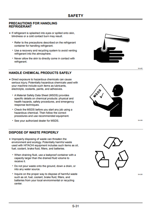 ZAXIS 60USB-3 Hydraulic Excavator Operation & Maintenance Manual
