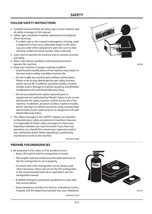 ZAXIS 650LC-3 670LCH-3 Hydraulic Excavator Operator Manual PDF