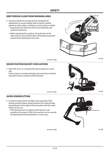 ZAXIS 850-3 to 870LCR-3 Hydraulic Excavator Operator Manual