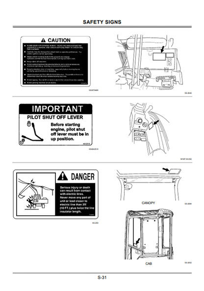 Zaxis 30U-2 35U-2 40U-2 50U-2 Excavator Manual EM1M711 PDF